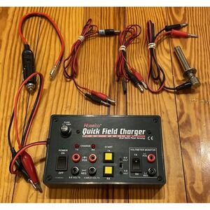 HOBBICO QUICK FIELD CHARGER PRO SERIES DUAL DELTA PEAK SENSING + Adapters